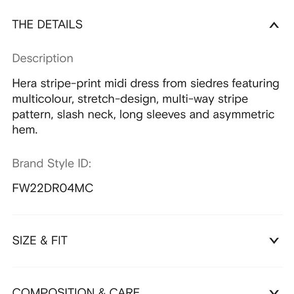 SIEDRES HERA STRIPED STRETCH-MESH MIDI DRESS - Picture 9 of 9